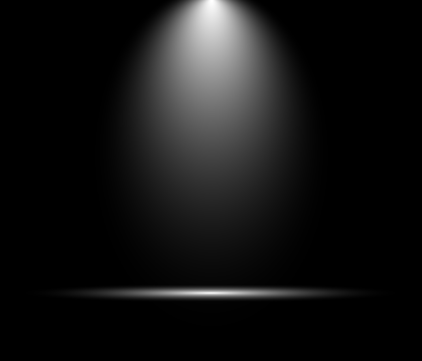 Spotlight on Black Background
